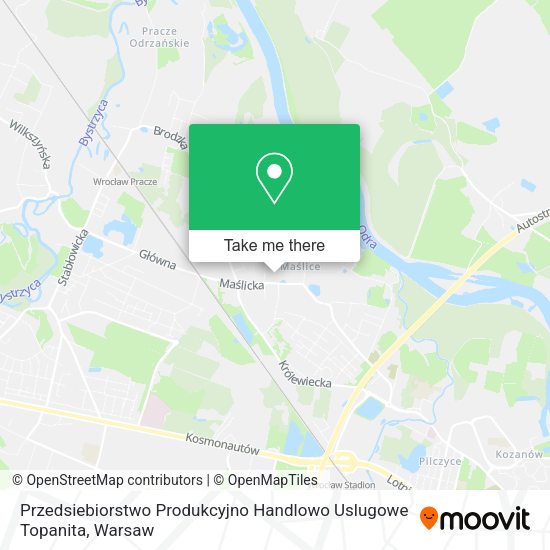 Przedsiebiorstwo Produkcyjno Handlowo Uslugowe Topanita map