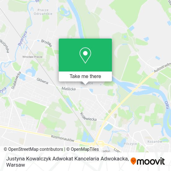 Justyna Kowalczyk Adwokat Kancelaria Adwokacka map