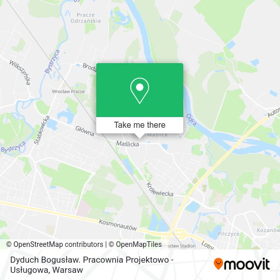 Dyduch Bogusław. Pracownia Projektowo - Usługowa map