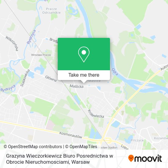 Grazyna Wieczorkiewicz Biuro Posrednictwa w Obrocie Nieruchomosciami map