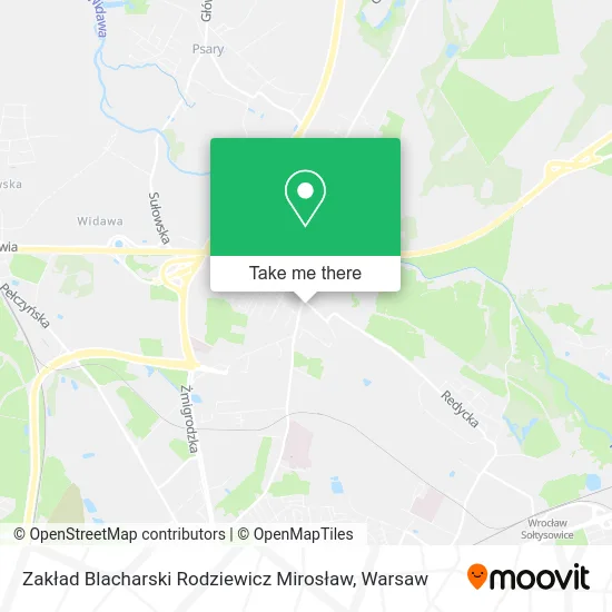 Карта Zakład Blacharski Rodziewicz Mirosław