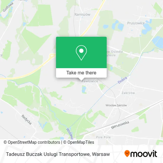 Карта Tadeusz Buczak Uslugi Transportowe