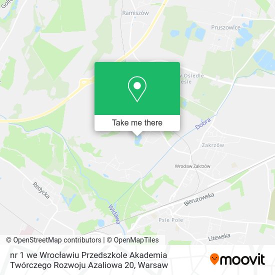 nr 1 we Wrocławiu Przedszkole Akademia Twórczego Rozwoju Azaliowa 20 map