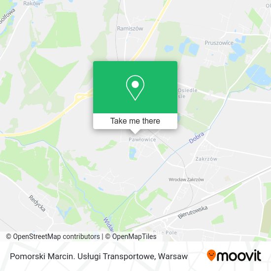 Pomorski Marcin. Usługi Transportowe map