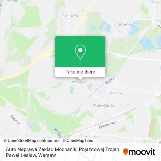 Auto Naprawa Zakład Mechaniki Pojazdowej Trojan Paweł Lesław map