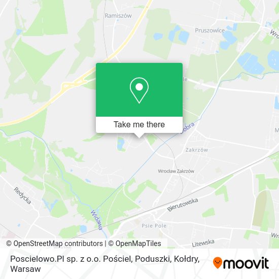 Poscielowo.Pl sp. z o.o. Pościel, Poduszki, Kołdry map