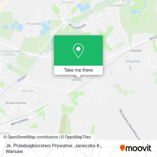 Jk. Przedsiębiorstwo Prywatne. Janeczko K. map