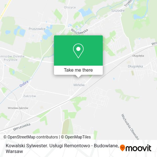 Kowalski Sylwester. Usługi Remontowo - Budowlane map