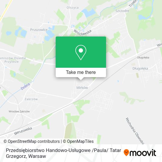 Przedsiębiorstwo Handowo-Usługowe /Paula/ Tatar Grzegorz map