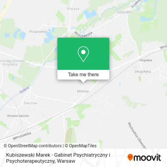 Карта Kubiszewski Marek - Gabinet Psychiatryczny i Psychoterapeutyczny