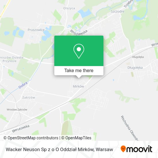 Wacker Neuson Sp z o O Oddział Mirków map