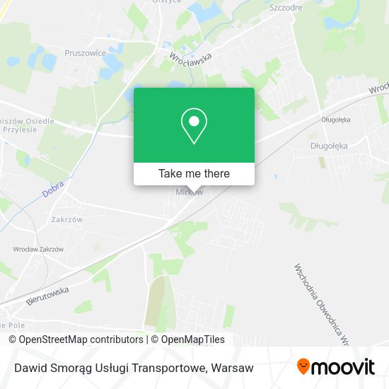 Dawid Smorąg Usługi Transportowe map