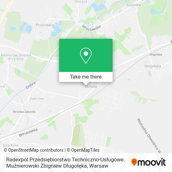 Radexpol Przedsiębiorstwo Techniczno-Usługowe. Muźnierowski Zbigniew Długołęka map