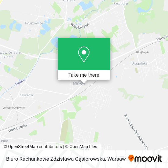 Biuro Rachunkowe Zdzisława Gąsiorowska map