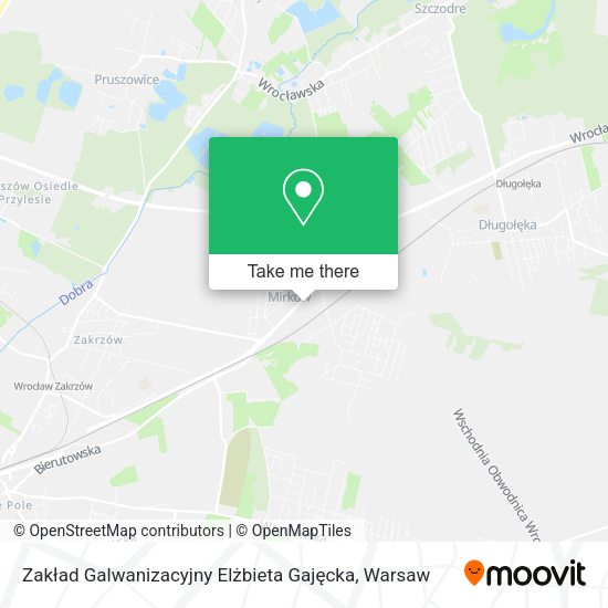 Zakład Galwanizacyjny Elżbieta Gajęcka map