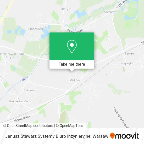 Карта Janusz Stawarz Systemy Biuro Inżynieryjne