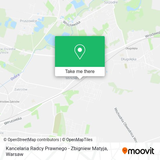 Kancelaria Radcy Prawnego - Zbigniew Matyja map