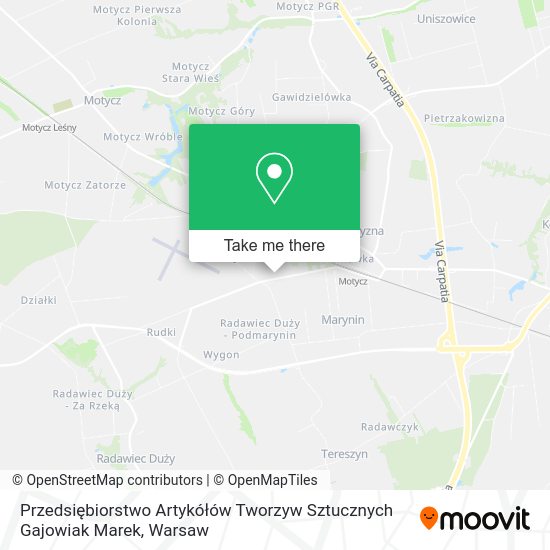 Przedsiębiorstwo Artykółów Tworzyw Sztucznych Gajowiak Marek map