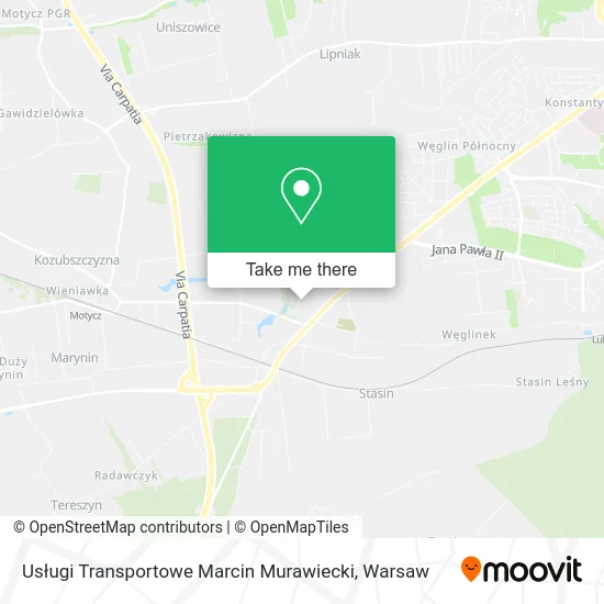 Usługi Transportowe Marcin Murawiecki map