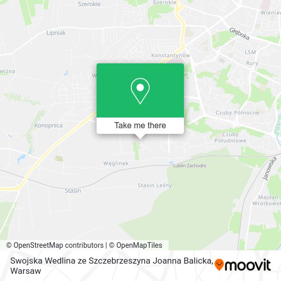 Swojska Wedlina ze Szczebrzeszyna Joanna Balicka map