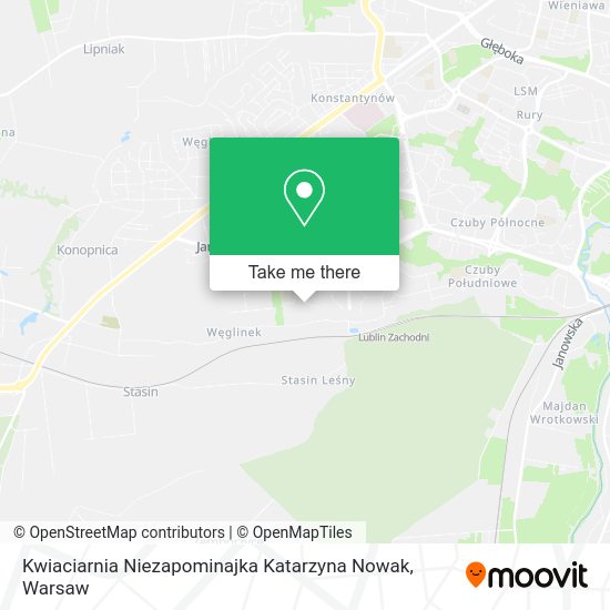 Kwiaciarnia Niezapominajka Katarzyna Nowak map