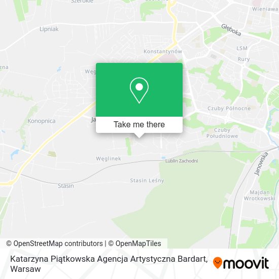 Katarzyna Piątkowska Agencja Artystyczna Bardart map