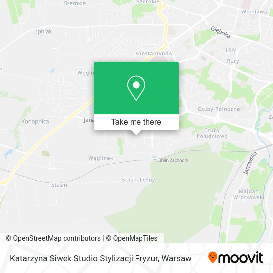 Katarzyna Siwek Studio Stylizacji Fryzur map