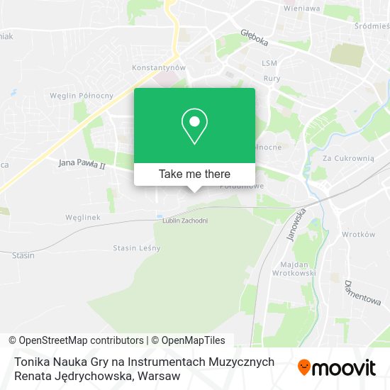 Tonika Nauka Gry na Instrumentach Muzycznych Renata Jędrychowska map