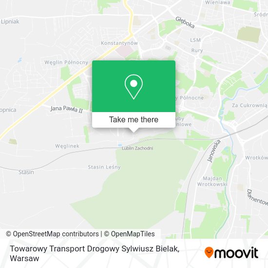 Towarowy Transport Drogowy Sylwiusz Bielak map