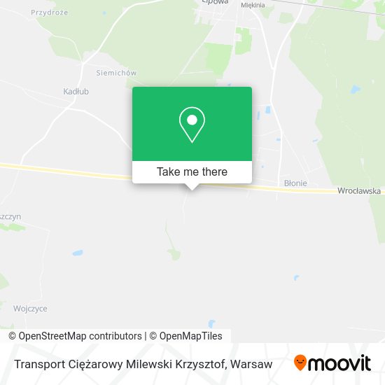 Transport Ciężarowy Milewski Krzysztof map