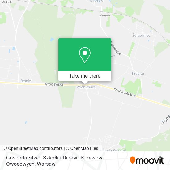 Gospodarstwo. Szkółka Drzew i Krzewów Owocowych map