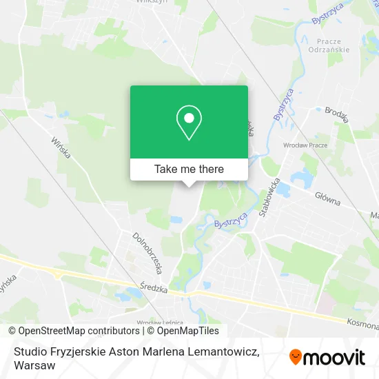 Studio Fryzjerskie Aston Marlena Lemantowicz map