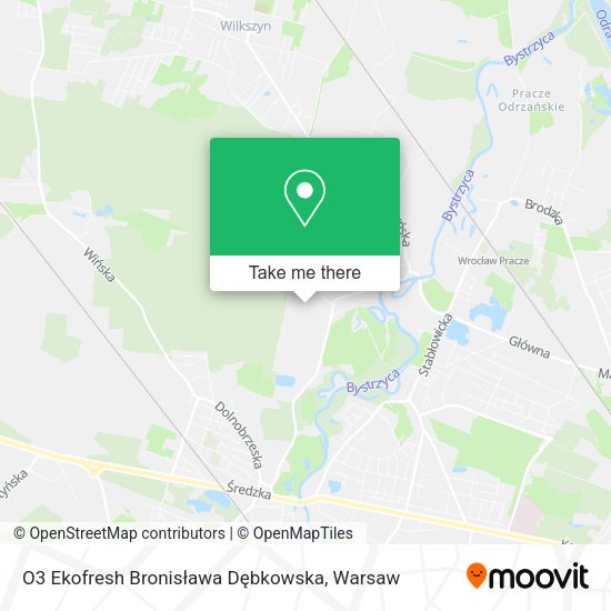 O3 Ekofresh Bronisława Dębkowska map