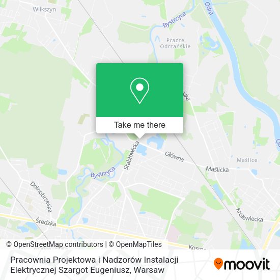 Pracownia Projektowa i Nadzorów Instalacji Elektrycznej Szargot Eugeniusz map