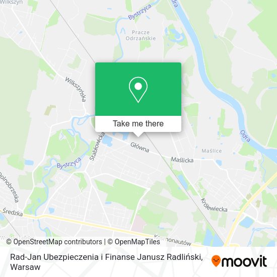 Rad-Jan Ubezpieczenia i Finanse Janusz Radliński map