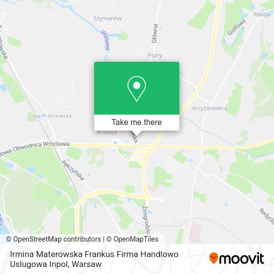 Irmina Materowska Frankus Firma Handlowo Uslugowa Inpol map