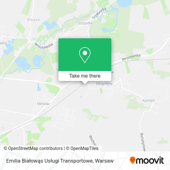 Emilia Białowąs Usługi Transportowe map