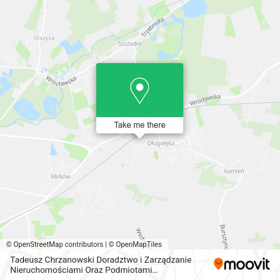 Tadeusz Chrzanowski Doradztwo i Zarządzanie Nieruchomościami Oraz Podmiotami Gospodarczymi map