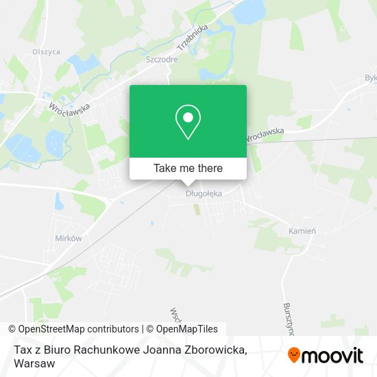 Tax z Biuro Rachunkowe Joanna Zborowicka map