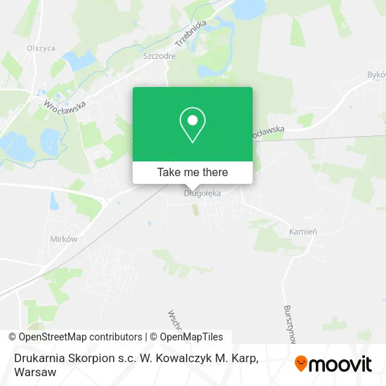 Карта Drukarnia Skorpion s.c. W. Kowalczyk M. Karp