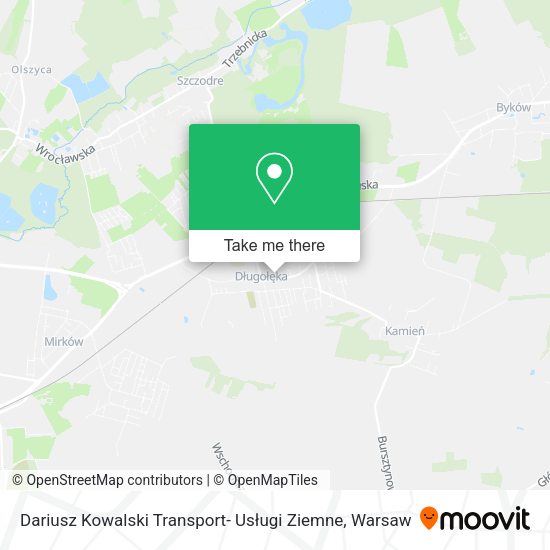 Dariusz Kowalski Transport- Usługi Ziemne map