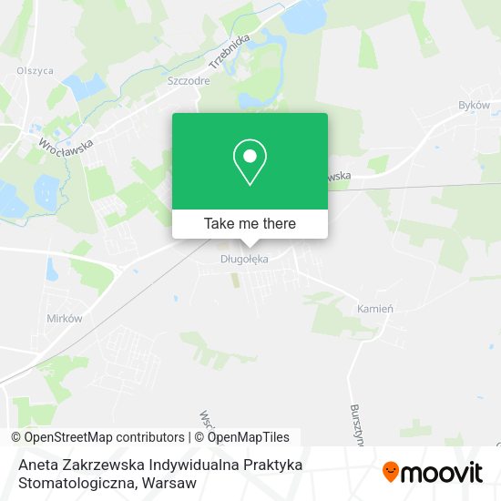 Aneta Zakrzewska Indywidualna Praktyka Stomatologiczna map