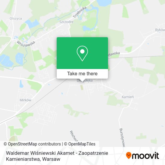 Waldemar Wiśniewski Akamet - Zaopatrzenie Kamieniarstwa map