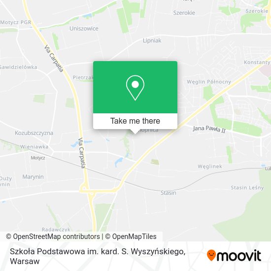 Szkoła Podstawowa im. kard. S. Wyszyńskiego map