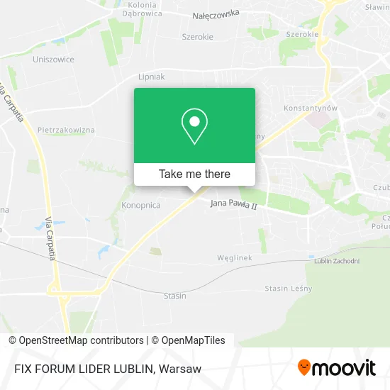 Карта FIX FORUM LIDER LUBLIN