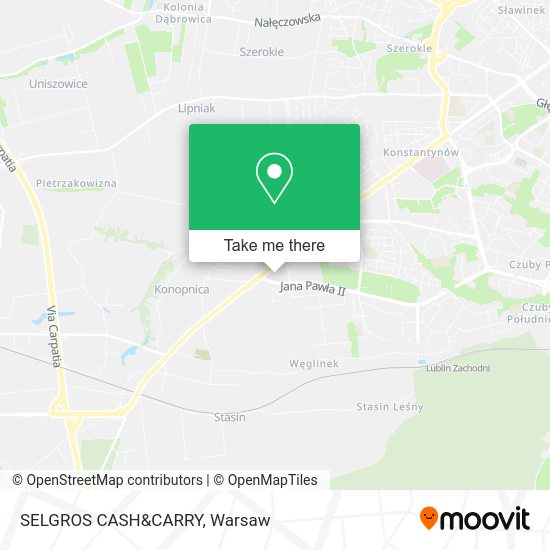 SELGROS CASH&CARRY map