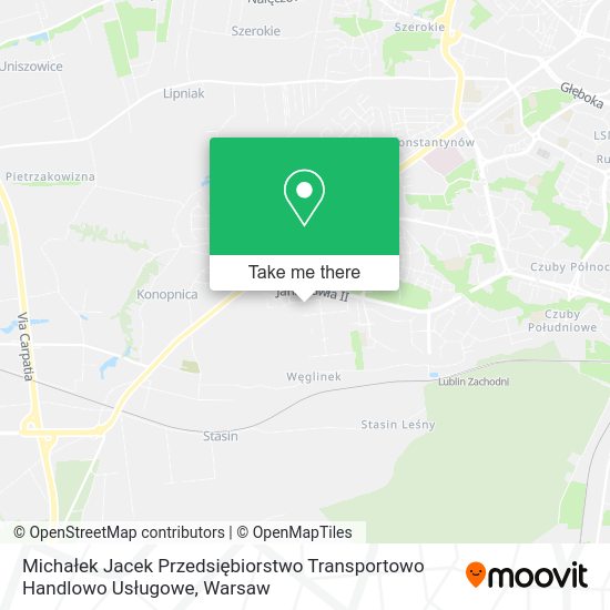 Michałek Jacek Przedsiębiorstwo Transportowo Handlowo Usługowe map