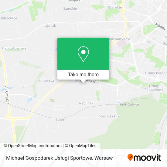 Michael Gospodarek Usługi Sportowe map