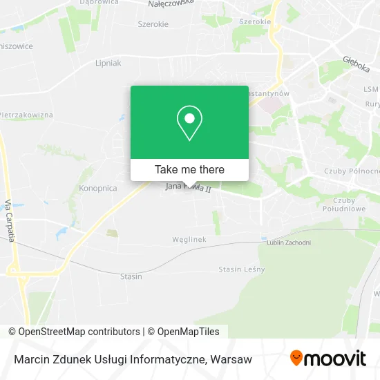 Карта Marcin Zdunek Usługi Informatyczne