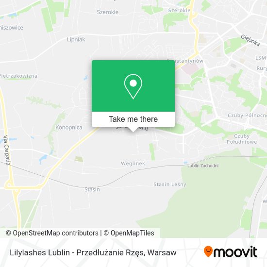 Lilylashes Lublin - Przedłużanie Rzęs map